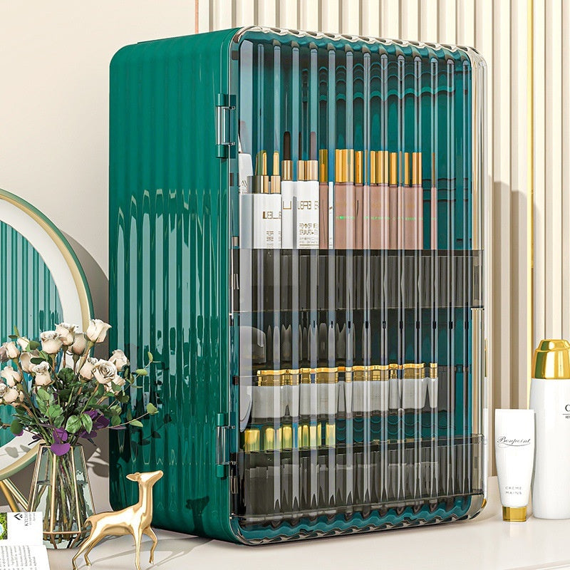 Light-luxury, High-capacity Skincare Organizer For The Desk