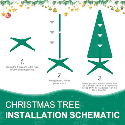 6FT Red Pop-Up Christmas Tree With 150 Warm White LED Lights, Ornaments Included – 4 Ribbons, Bow, Flowers, Snowflakes, Pine Cones &amp; Balls – Easy Assembly &amp; Space-Saving Holiday Décor