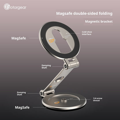 Professional Photography Cold Shoe-Port Accessories Mobile Phone Double Magnetic Bracket